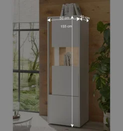 Wohnen Wohnwände<Design Wohnwand 270 cm breit - Nonessia (vierteilig)