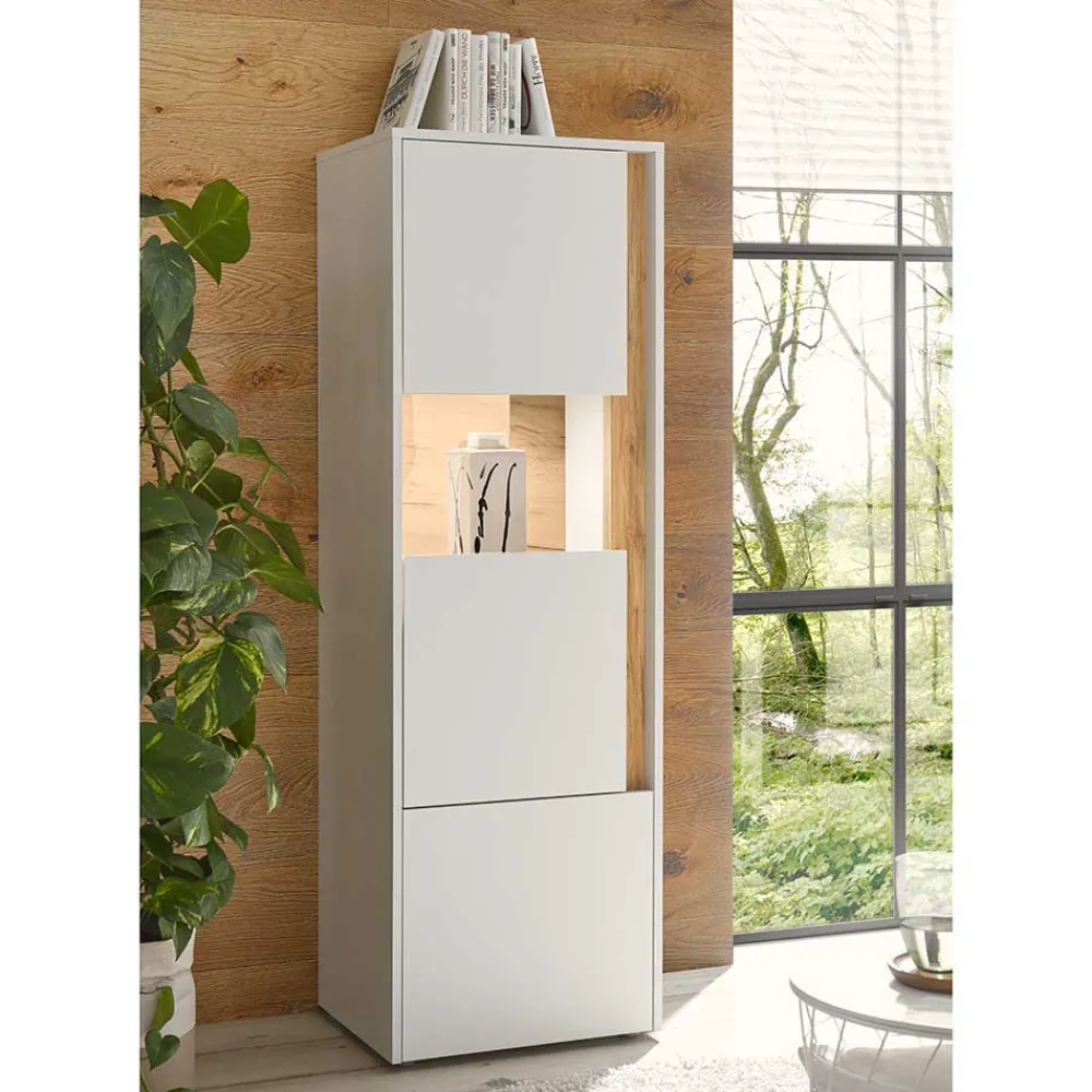 Wohnen Wohnwände<Design Wohnwand 350 cm breit - Nonessia I (dreiteilig)