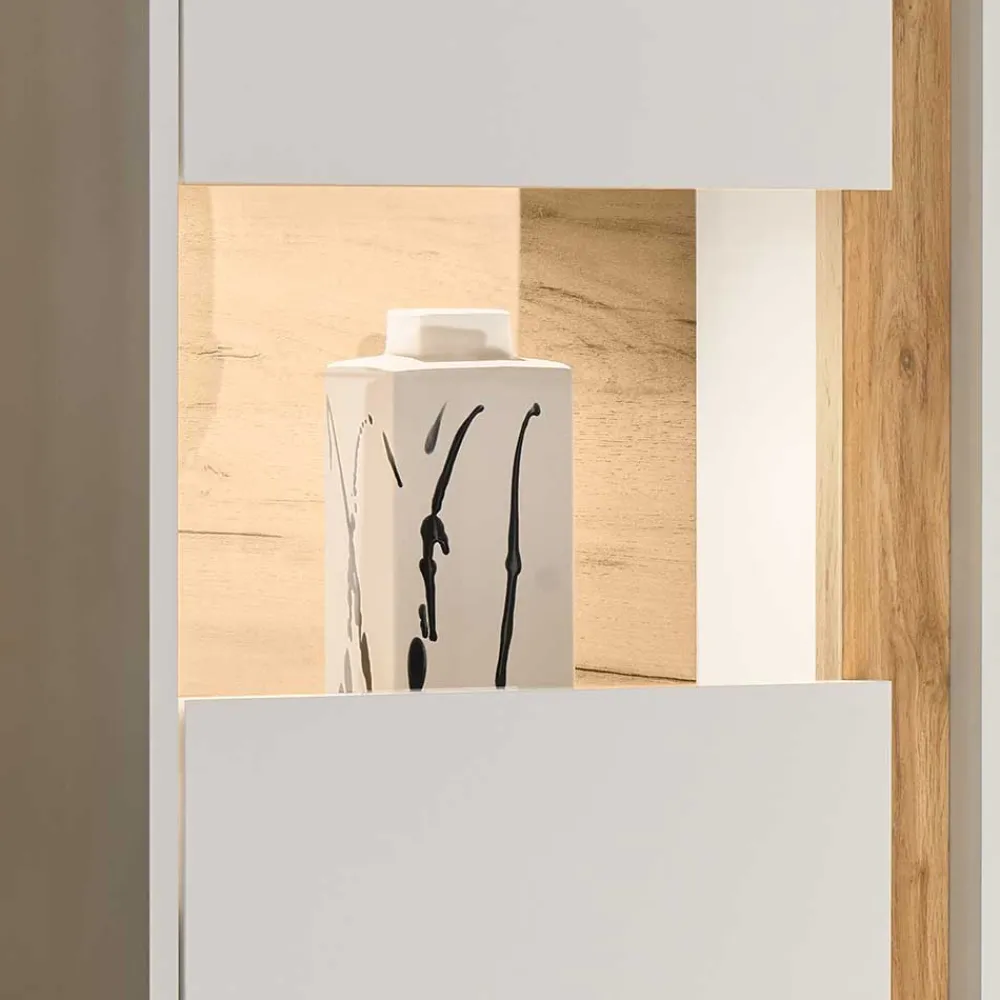 Wohnen Wohnwände<Design Wohnwand 350 cm breit - Nonessia I (dreiteilig)