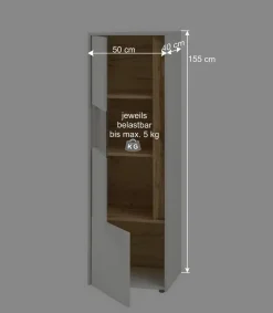 Wohnen Wohnwände<Design Wohnwand 350 cm breit - Nonessia I (dreiteilig)