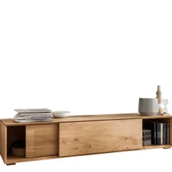Wohnen Wohnwände<Design Wohnwand aus Massivholz - Sinta (dreiteilig)