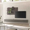 Wohnen Wohnwände<Design Wohnwand für die Wandmontage - Mundo (dreiteilig)