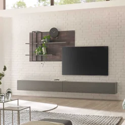 Wohnen Wohnwände<Design Wohnwand für die Wandmontage - Mundo (dreiteilig)