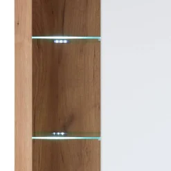 Wohnen Wohnwände<Design Wohnwand Set in Mattweiß - Adejano (dreiteilig)