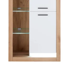 Wohnen Wohnwände<Design Wohnwand Set in Mattweiß - Adejano (dreiteilig)
