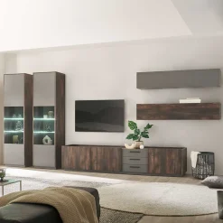 Wohnen Wohnwände<Design Wohnwandmöbel Set - Mundo (fünfteilig)