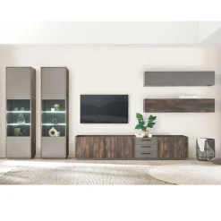 Wohnen Wohnwände<Design Wohnwandmöbel Set - Mundo (fünfteilig)