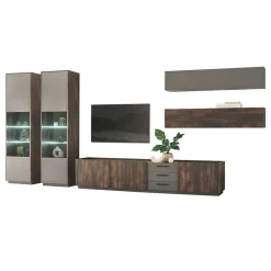 Wohnen Wohnwände<Design Wohnwandmöbel Set - Mundo (fünfteilig)