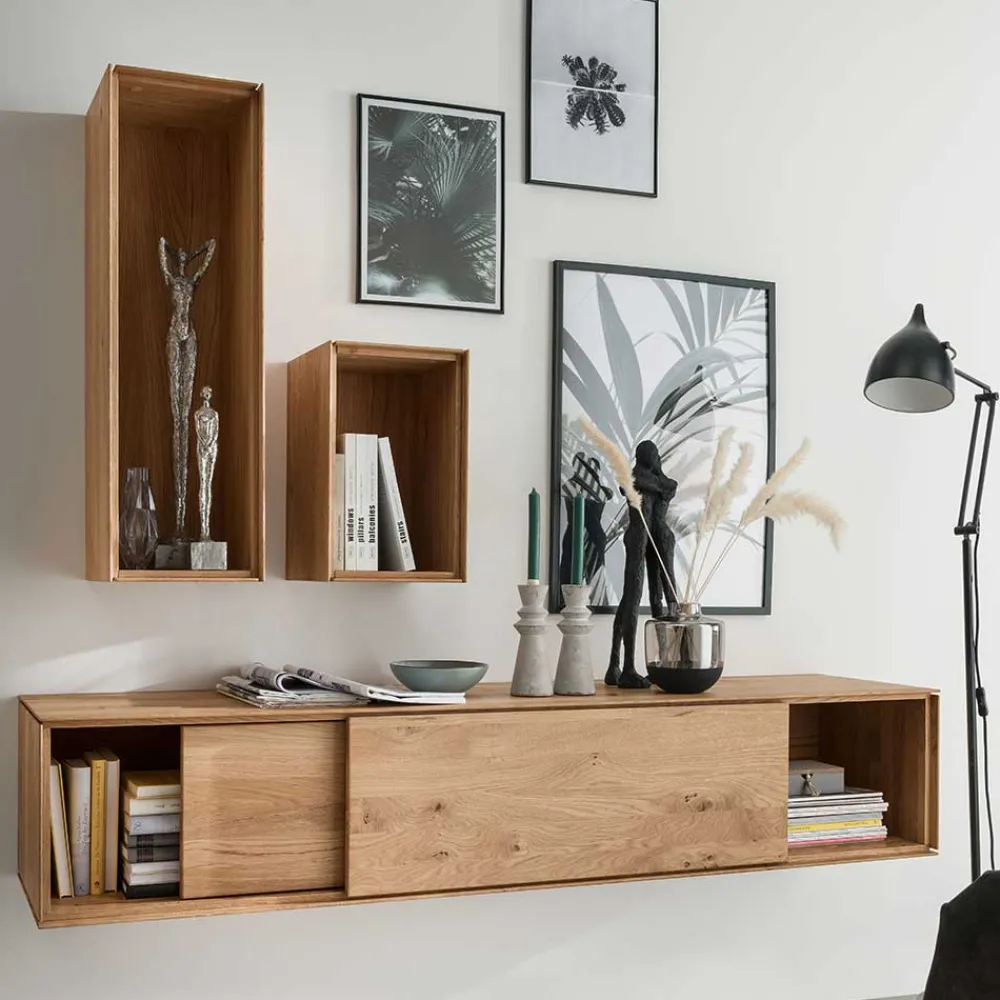 Wohnen Wohnwände<Design Wohnzimmermöbel Set - Sinta (dreiteilig)