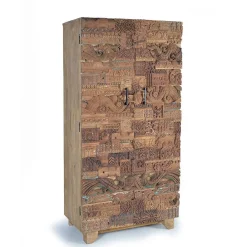 Wohnen Vitrinen<Design Wohnzimmerschrank aus Mangoholz rustikal - Lacid