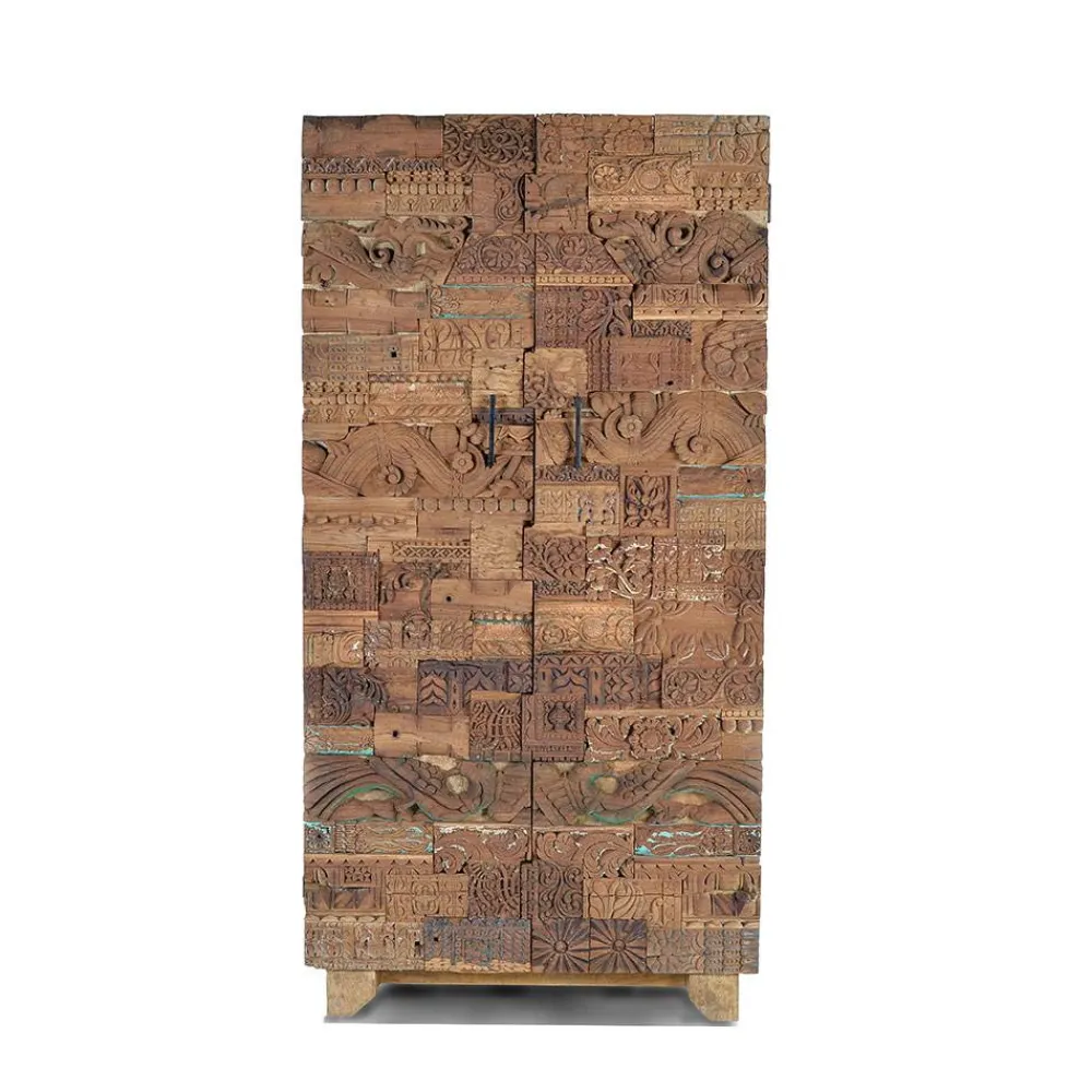Wohnen Vitrinen<Design Wohnzimmerschrank aus Mangoholz rustikal - Lacid