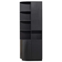 Wohnen Vitrinen|Schränke<Design Wohnzimmerschrank links abgerundet - Niwidus