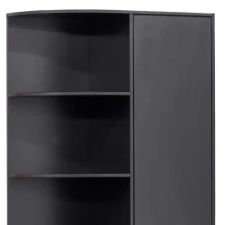 Wohnen Vitrinen|Schränke<Design Wohnzimmerschrank links abgerundet - Niwidus