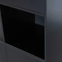 Wohnen Vitrinen|Schränke<Design Wohnzimmerschrank links abgerundet - Niwidus