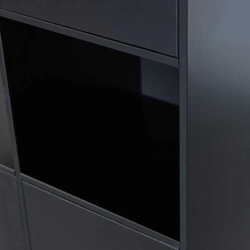 Wohnen Vitrinen|Schränke<Design Wohnzimmerschrank links abgerundet - Niwidus