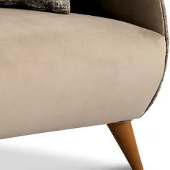Wohnen Sofas<Design Zweisitzer in Beige und Hellbraun - Maria