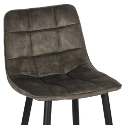 Wohnen Hocker|Stühle<Design-Barstühle in Dunkelgrün Velours - Ciudada (2er Set)