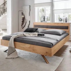 Wohnen Betten<Designbett in Wildeiche - Mutsu