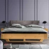 Wohnen Betten<Designbett mit Holzkufen aus Kiefer gelaugt - Ravilon