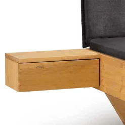 Wohnen Betten<Designbett mit Holzkufen aus Kiefer gelaugt - Ravilon