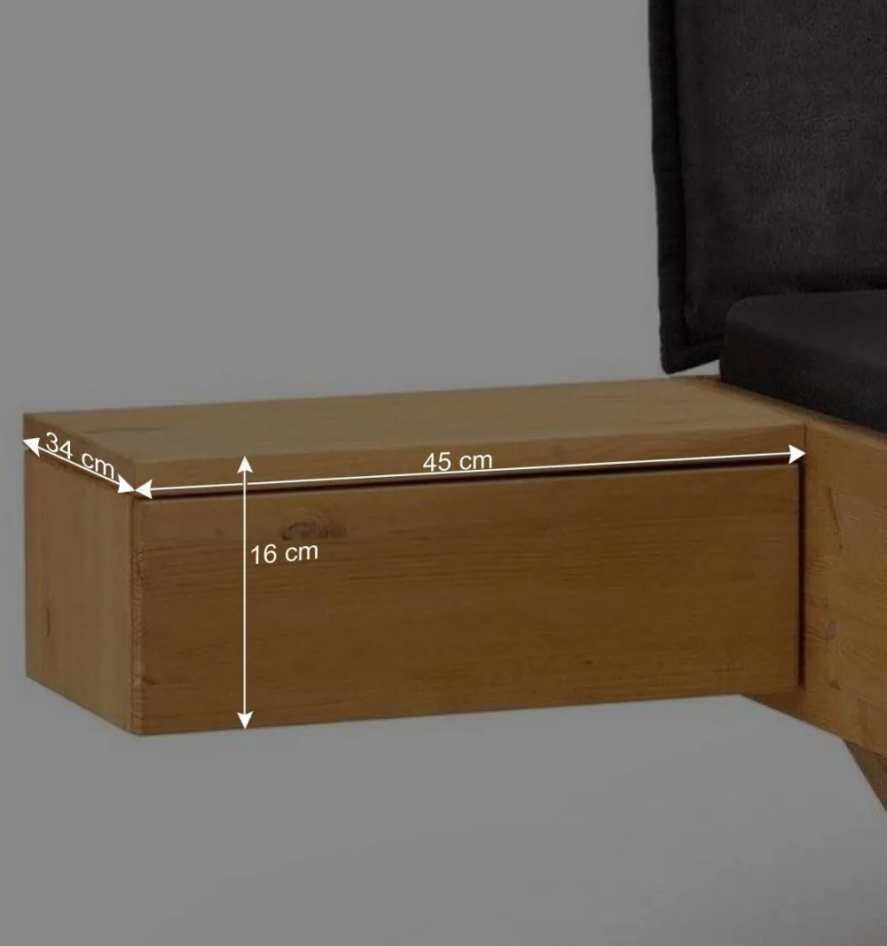 Wohnen Betten<Designbett mit Holzkufen aus Kiefer gelaugt - Ravilon