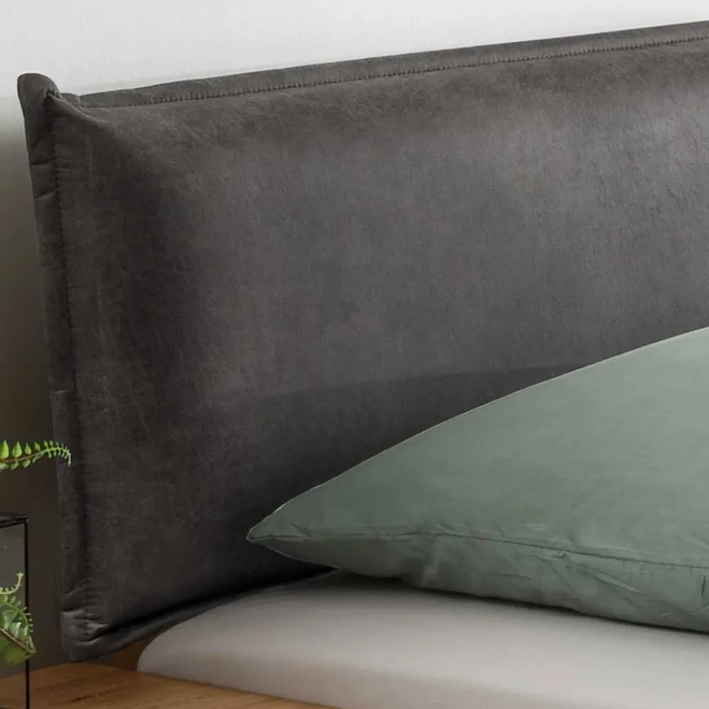 Wohnen Betten<Designbett mit zwei Bettkästen aus Wildeiche - Zennian (dreiteilig)