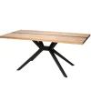Wohnen Tische<Design-Eichentisch mit Buchenholz-Spidergestell - Drakura