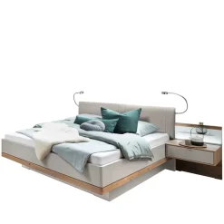 Wohnen Betten<Designer Doppelbett & Nachttische - Crascanu (dreiteilig)