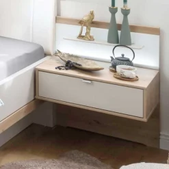 Wohnen Betten<Designer Doppelbett & Nachttische - Crascanu (dreiteilig)