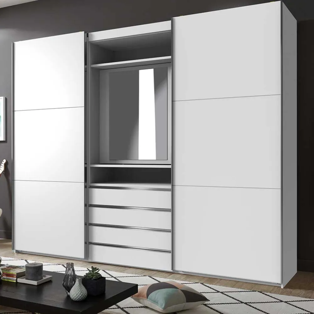 Wohnen Kleiderschränke|Schränke<Designer Kleiderschrank mit Schwebetüren - Gastruna