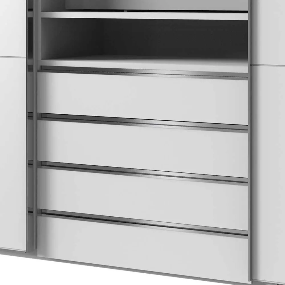 Wohnen Kleiderschränke|Schränke<Designer Kleiderschrank mit Schwebetüren - Gastruna