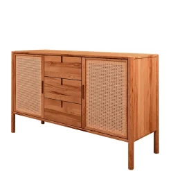 Wohnen Sideboards<Designer Kommode mit zwei Wiener Geflecht Türen - Indrya
