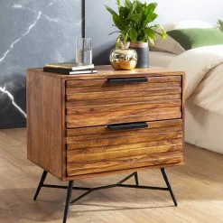 Wohnen Kommoden<Designer Nachtkommode mit 60 cm Breite - Dicna