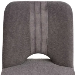 Wohnen Stühle<Designer Polsterstuhl in Dunkelgrau Stoff Mix - Enderbury (2er Set)