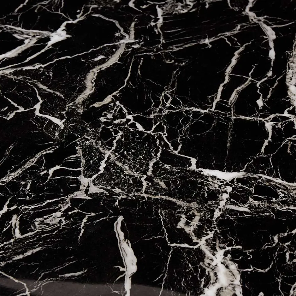 Wohnen Tische<Designer Tisch mit Glasplatte in Marmor Optik - Mooney