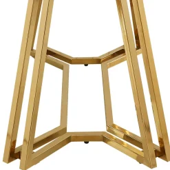 Wohnen Tische<Designer Tisch mit Glasplatte in Marmor Optik - Mooney