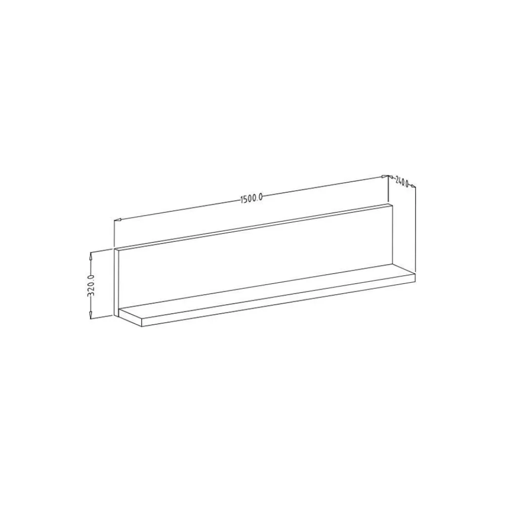 Wohnen Wohnwände<Designer TV Anbauwand in Betonoptik - Venatio (dreiteilig)