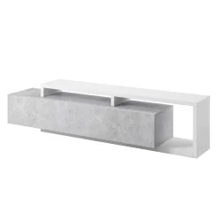 Wohnen Wohnwände<Designer TV Anbauwand in Betonoptik - Venatio (dreiteilig)