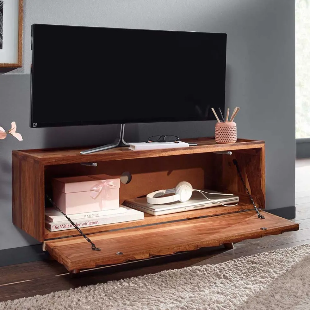 Wohnen Tv & Hifi-Möbel<Designer TV Board aus Sheesham Massivholz - Crabira