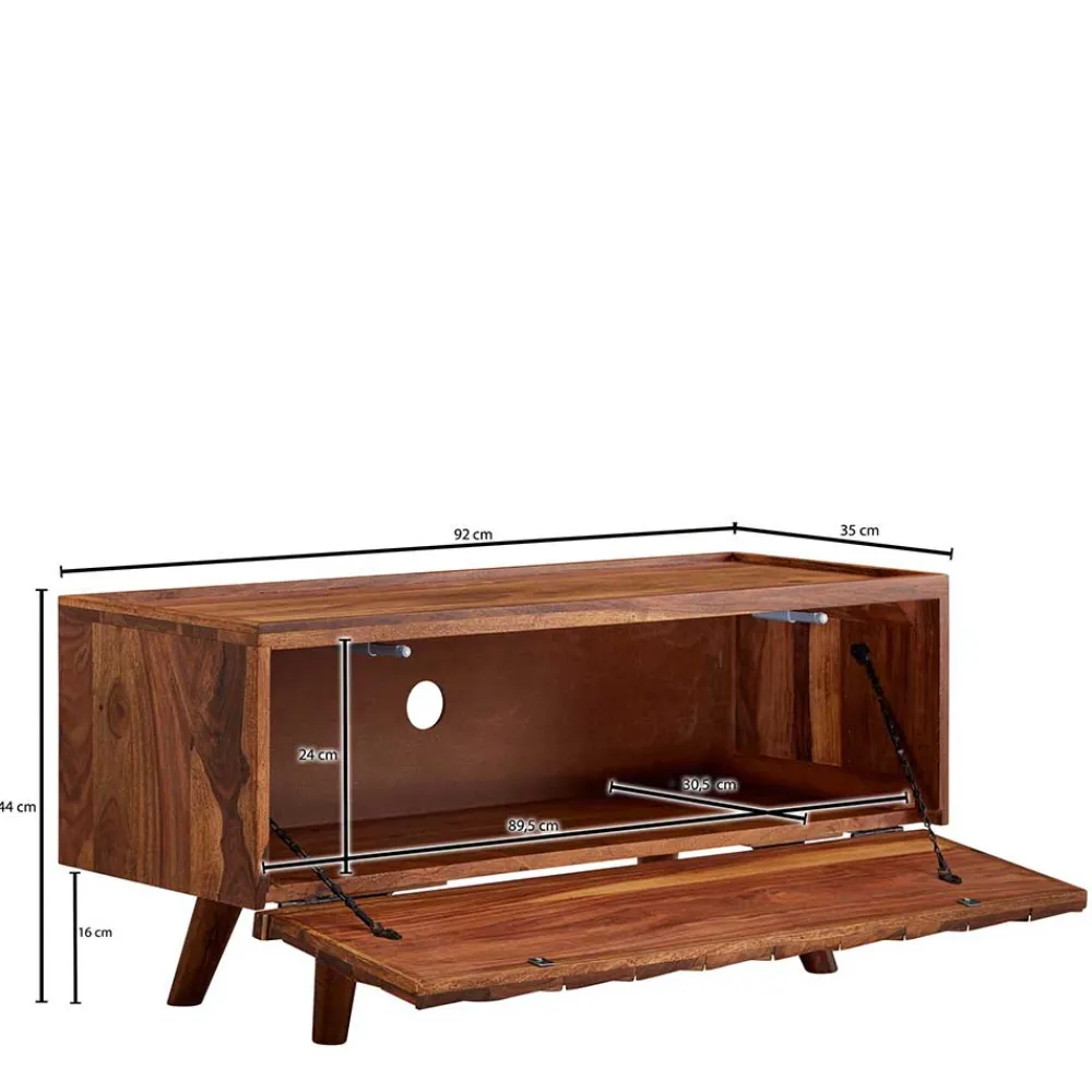 Wohnen Tv & Hifi-Möbel<Designer TV Board aus Sheesham Massivholz - Crabira