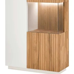 Wohnen Wohnwände<Designer TV Wohnwand in Weiß - Miloris (dreiteilig)