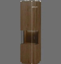 Wohnen Wohnwände<Designer Wohnwand Möbel 290 cm breit - Miloris (dreiteilig)