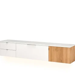 Wohnen Wohnwände<Designer Wohnwand Möbel 290 cm breit - Miloris (dreiteilig)