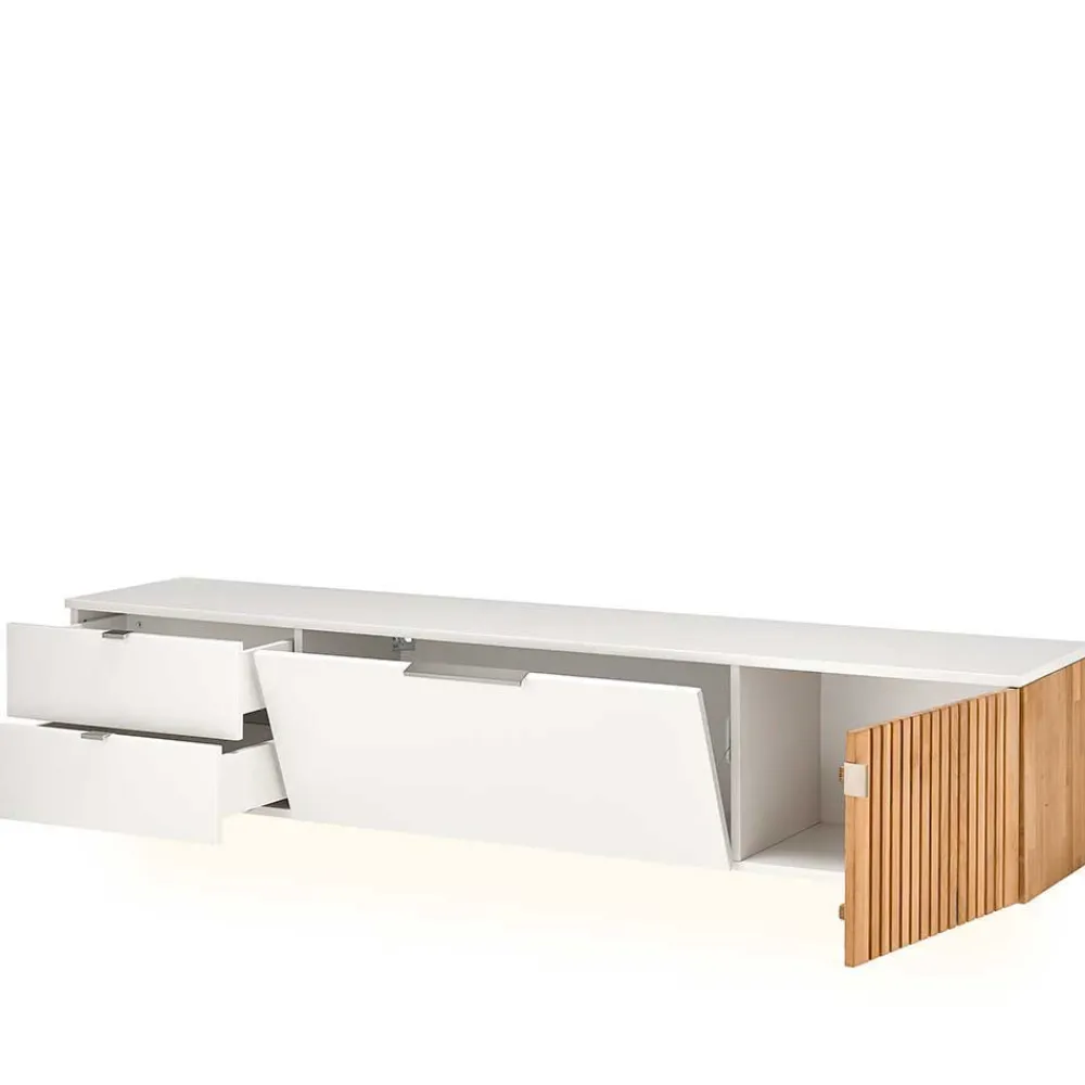 Wohnen Wohnwände<Designer Wohnwand Möbel 290 cm breit - Miloris (dreiteilig)