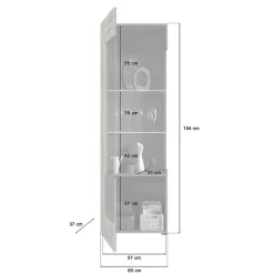 Wohnen Wohnwände<Designer Wohnwand Möbel 320 cm breit - Scarlett (dreiteilig)