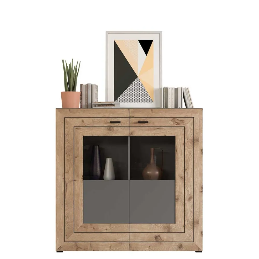 Wohnen Wohnwände<Designer Wohnwand Möbel 320 cm breit - Scarlett (dreiteilig)