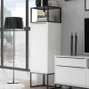 Wohnen Vitrinen<Designer Wohnzimmer Schrank in Weiß & Schwarz - Enkraja