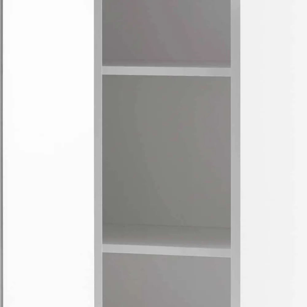 Wohnen Vitrinen<Designer Wohnzimmer Schrank in Weiß & Schwarz - Enkraja