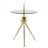 Wohnen Tische<Designer-Beistelltisch mit Glasplatte - Tellimo