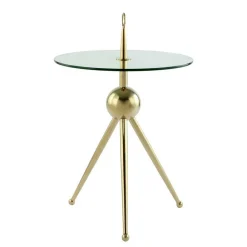 Wohnen Tische<Designer-Beistelltisch mit Glasplatte - Tellimo